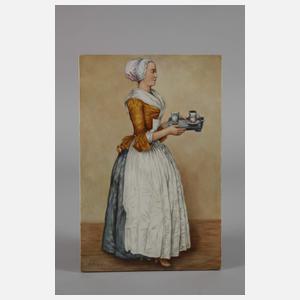 KPM Berlin Bildplatte "Das Schokoladenmädchen"