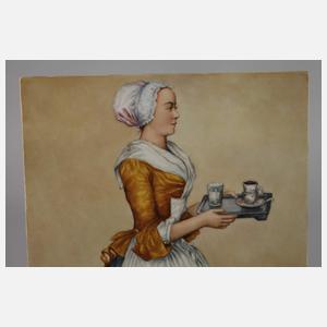 KPM Berlin Bildplatte "Das Schokoladenmädchen"