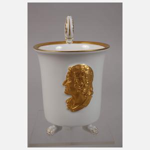 Meissen Portraittasse Johann Friedrich Böttger