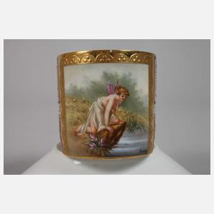 Paar mythologische Bildtassen im Wiener Stil