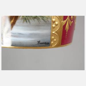 Paar mythologische Bildtassen im Wiener Stil