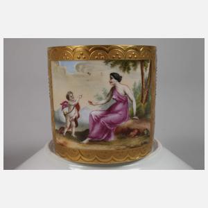 Paar mythologische Bildtassen im Wiener Stil