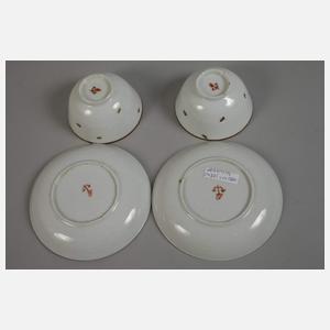 Venedig Paar Koppchen Goldmalerei