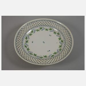 Alt-Wien Durchbruchteller Blumenkranzdekor