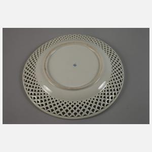 Alt-Wien Durchbruchteller Blumenkranzdekor