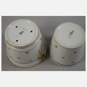 Augarten Wien zwei Cachepots