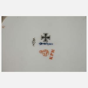 KPM Berlin große Deckelvase mit Adlerknauf