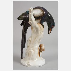 KPM Berlin "Elster mit Schnecke"