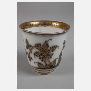 Meissen Tasse mit Überdekor