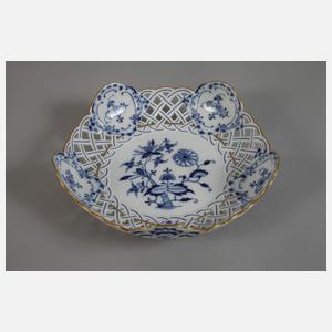 Meissen Durchbruchschale "Zwiebelmuster"