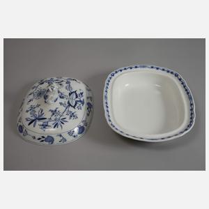 Meissen Deckelterrine "Zwiebelmuster"