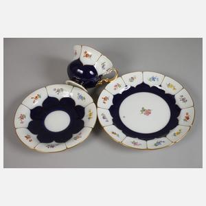Meissen Prunkgedeck "B-Form"