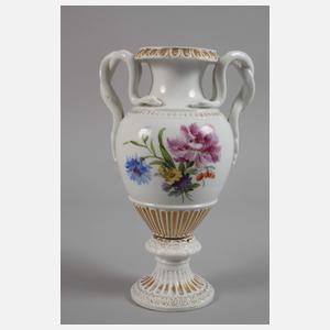 Meissen Schlangenhenkelvase "Blumenbukett"