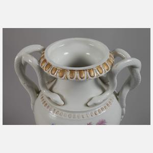 Meissen Schlangenhenkelvase "Blumenbukett"