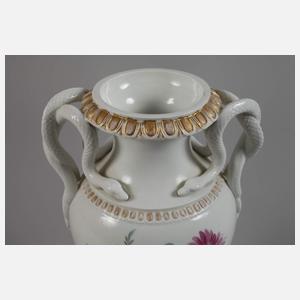 Meissen Schlangenhenkelvase "Blumenbukett"