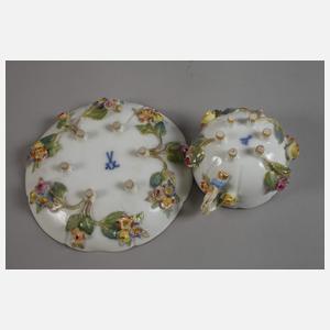 Meissen Mokkatasse Blütenbesatz