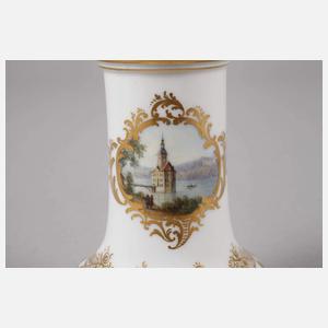 Meissen kleine Vase Ansicht Schwarzwasserstelz