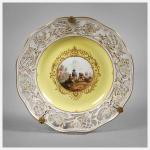 Meissen Zierteller Kauffahrteiszene