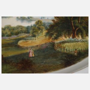 Meissen große Ansichtenplatte