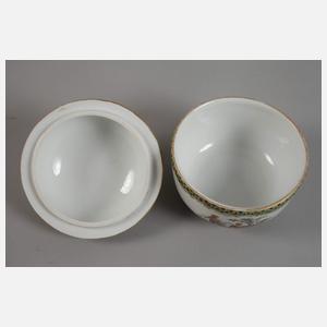 Meissen kleine Deckeldose Watteauszenen