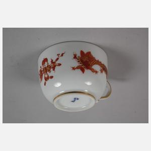 Meissen zwei Mokkatasse mit Untertassen