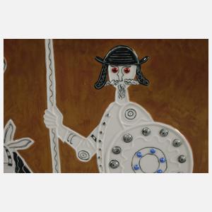 Meissen Reliefplatte "Don Quichotte"