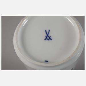 Meissen Stangenvase Vogelmotiv