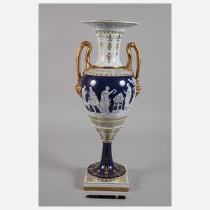 Große Amphorenvase Pâte sur Pâte