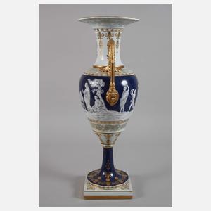 Große Amphorenvase Pâte sur Pâte