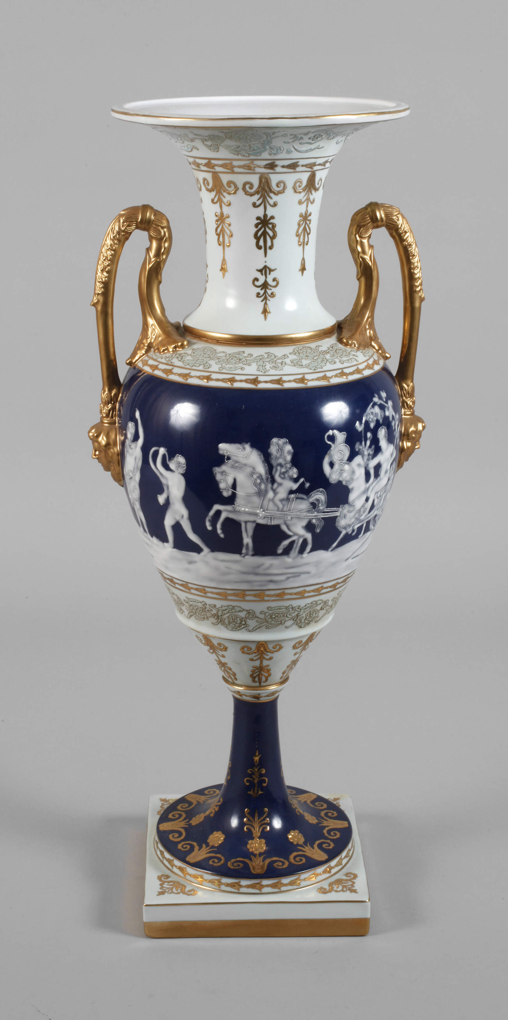 Große Amphorenvase Pâte sur Pâte