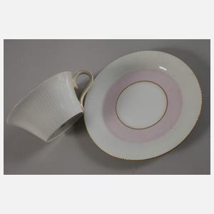 Nymphenburg zwei Mokkatassen mit Untertassen