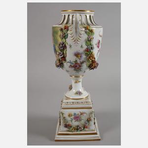 Potschappel prunkvolle Potpourrivase Mutterglück