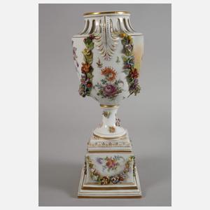 Potschappel prunkvolle Potpourrivase Mutterglück