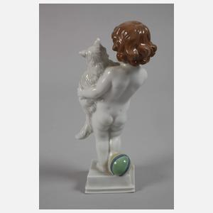 Rosenthal "Kind mit Angorakatze"
