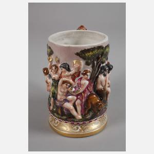 Rudolstadt Humpen im Capodimonte-Stil