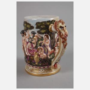 Rudolstadt Humpen im Capodimonte-Stil