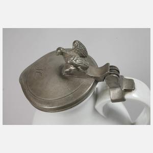 Thüringen Weinkrug mit Zinnmontierung