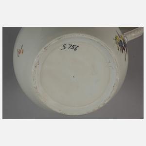 Thüringen Kaffeekanne Blumenmalerei