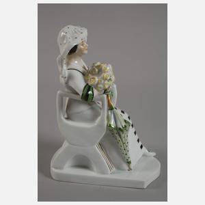 Volkstedt Modedame Jugendstil