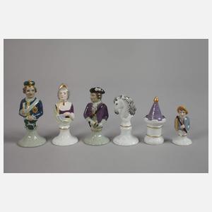 Schachspiel in Rokokomanier