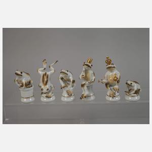 Schachspiel Frösche gegen Kröten