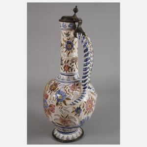 Große Fayencekanne Historismus