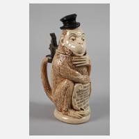 Figürlicher Trinkerkrug als Affe111