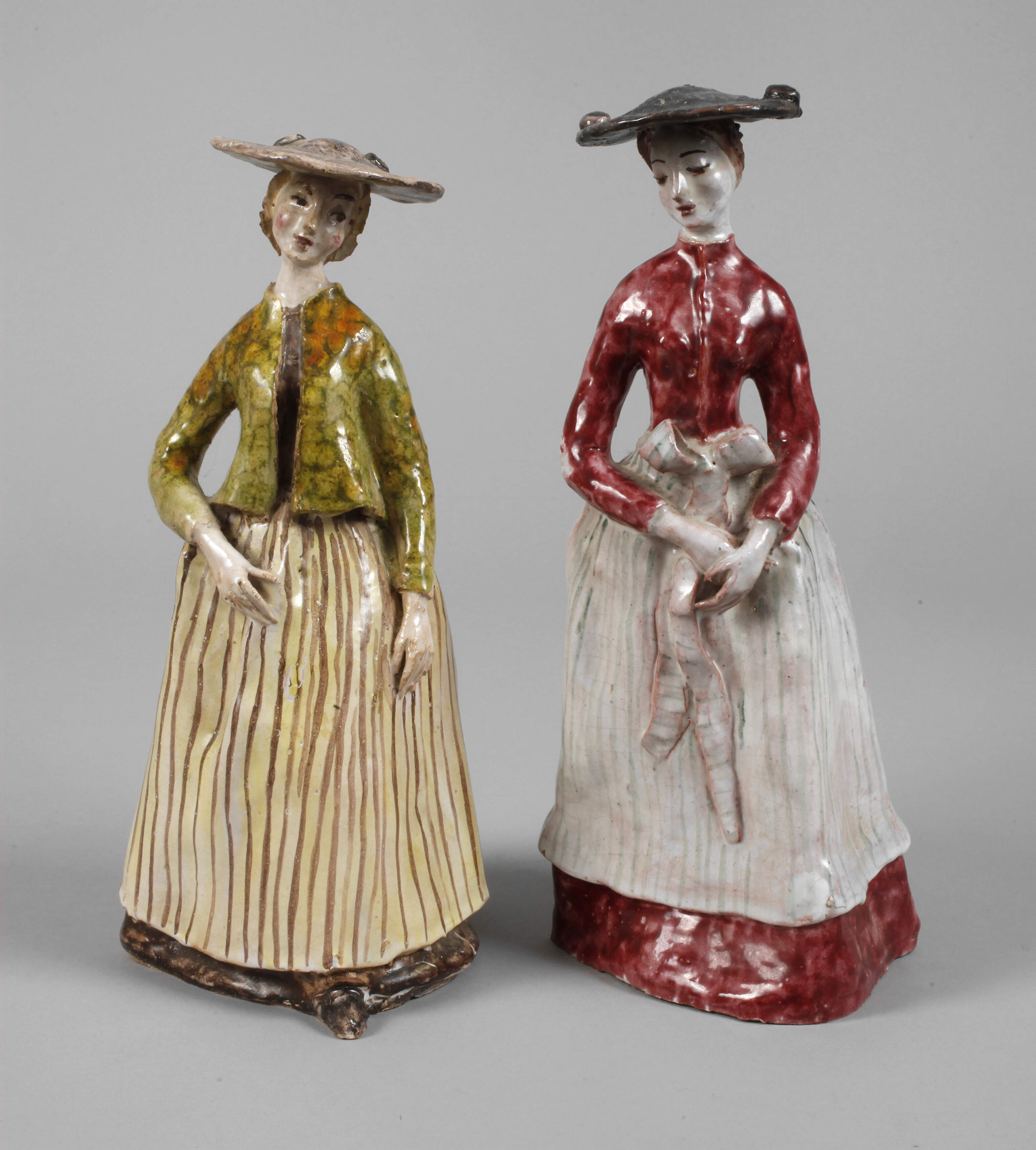 Zwei Trachtenfiguren Fini Platzer