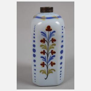 Barocke Schnapsflasche Milchglas