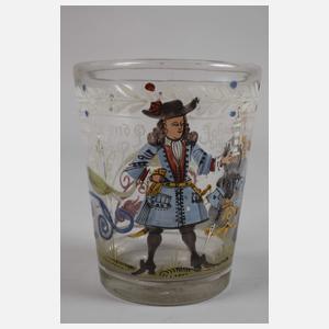 Barockes Innungsglas der Fleischer