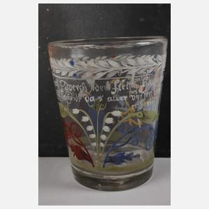 Barockes Innungsglas der Fleischer