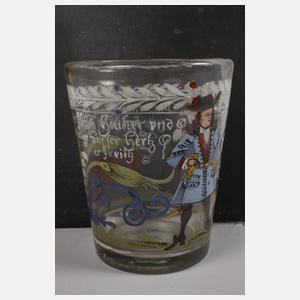 Barockes Innungsglas der Fleischer