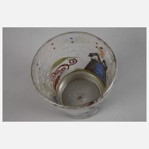 Barockes Innungsglas der Fleischer