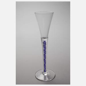 Drei Likörgläser mit Spiralfaden